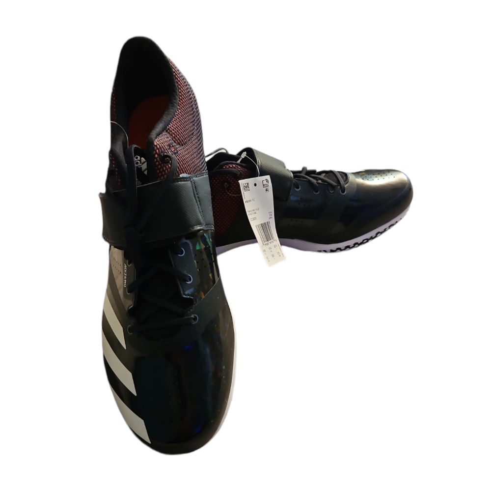 Adidas, Adzero HJ, Track and Field shoes, US size 15, New, black, red, wht